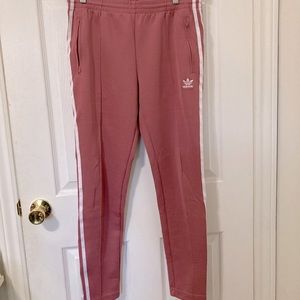 Salmon Adidas Originals track pants sz sm